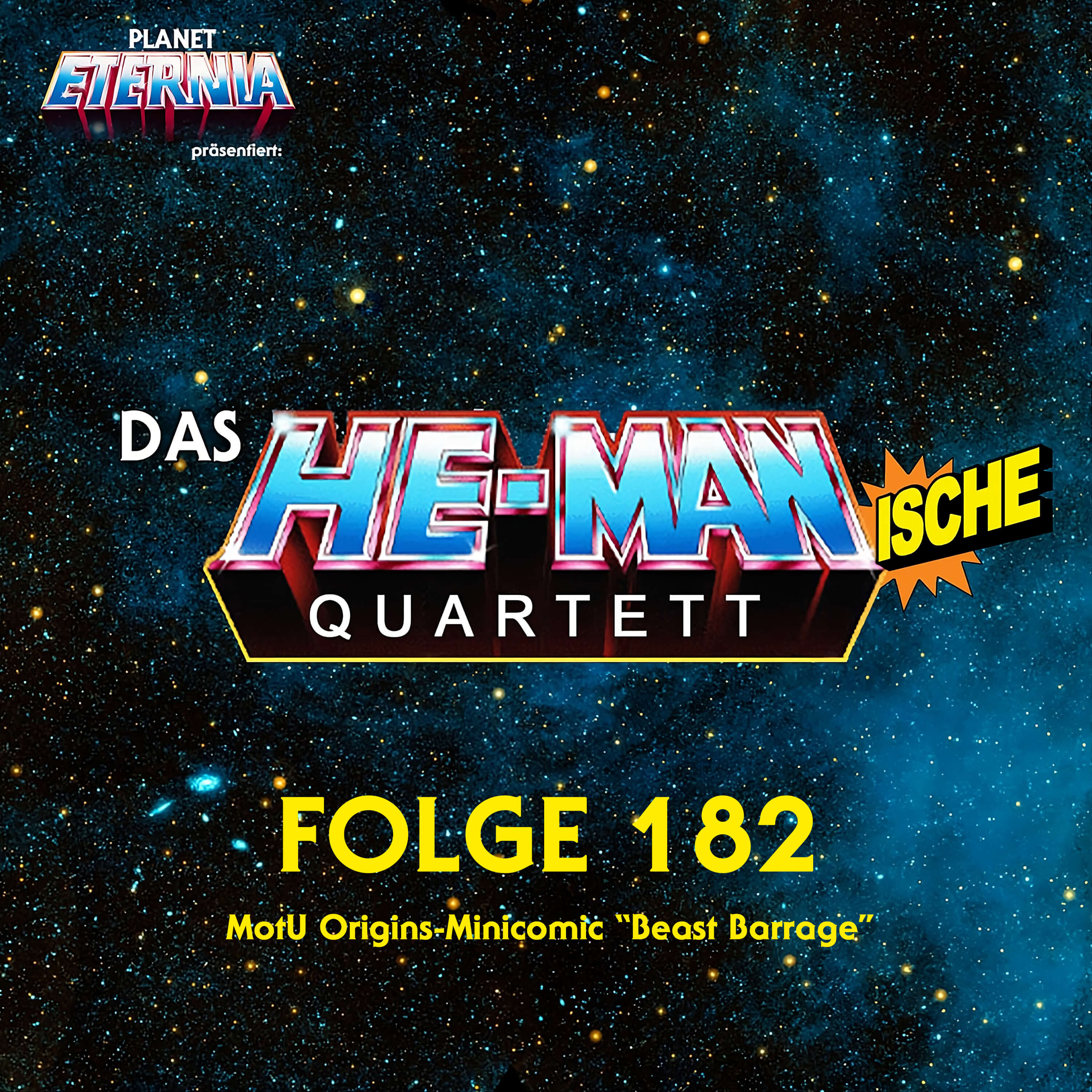 Das HE-MANische Quartett Nr. 182 - Origin-Minicomic-Talkback "Beast Barrage" episode artwork