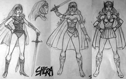 Frhe Entwrfe von Lou Scheimer Productions fr She-Ra  (Bildquelle: he-man.org)