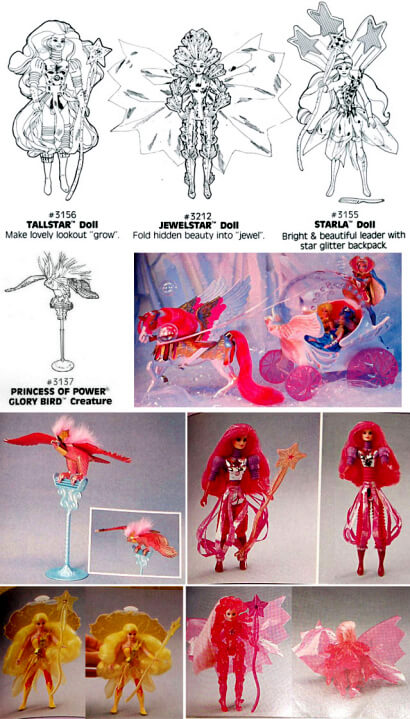 Nie erschienene Toys: Die Star Sisters, Glory Bird und Bubble Carriage