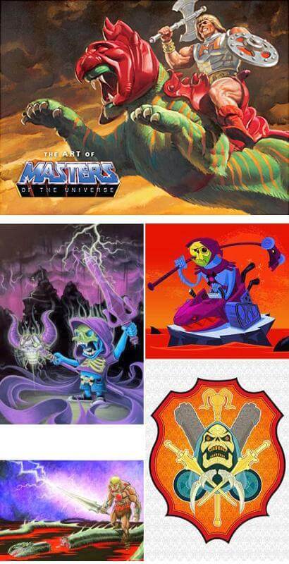 Mattels "Art of MotU" Bildband & Art Prints 4er-Set
