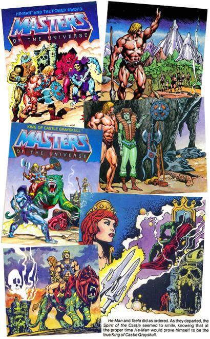 He-Man in den ersten Minicomics, 1982.