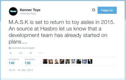 Tweet von KennerToys (Fan-Account)
