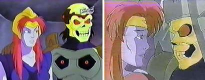 Crita zusammen mit Skeletor im New Adventures Cartoon