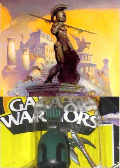 Frazettas Kunstwerk inspirierte sehr wahrscheinlich Spikes der Galaxy Warriors