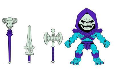 Skeletor Action Vinyl Zeichnung