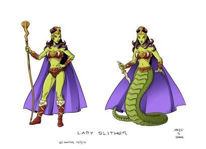 Lady Slither-Illustration von Axel Gimenez mit Tusche und Farben von Diana Egea.