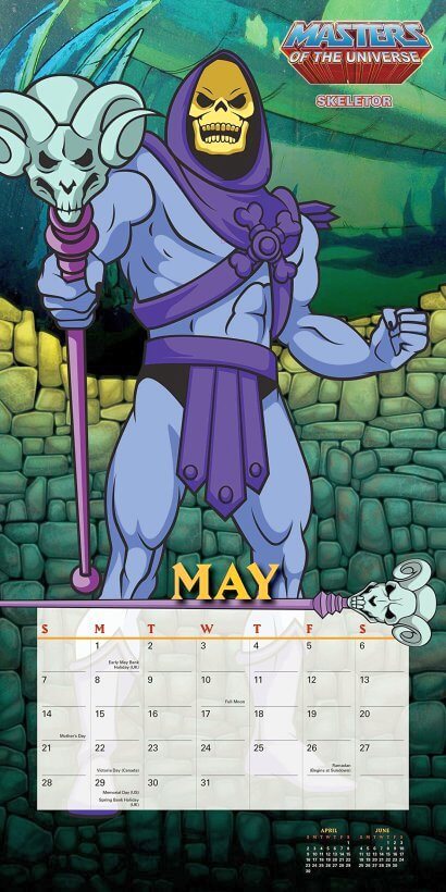 Der Mai zeigt Skeletor.