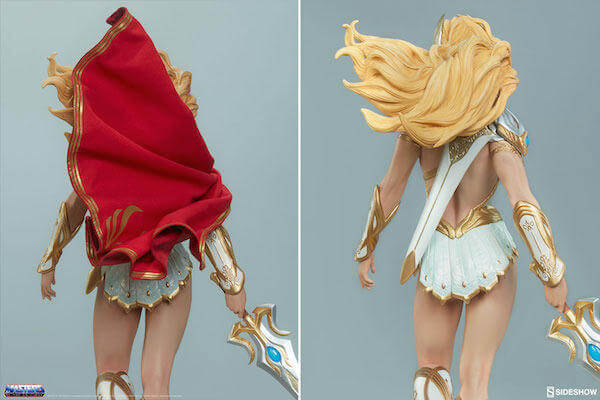 She-Ra mit und ohne Umhang