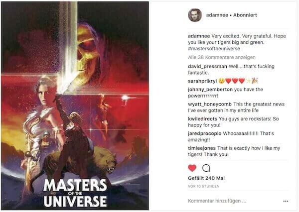 Besttigung auf Instagram