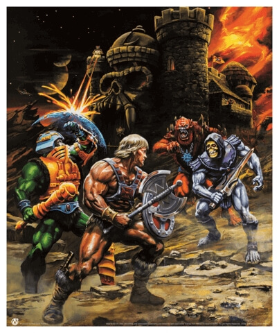 "Fight For Castle Grayskull", Gre ca. 53 cm x 64 cm, $115