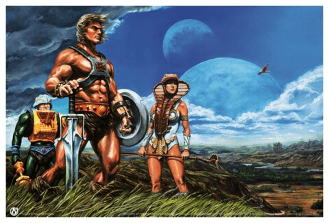 "Guarding The Safety Of Eternia" Gre ca. 71 cm x 48 cm, $125