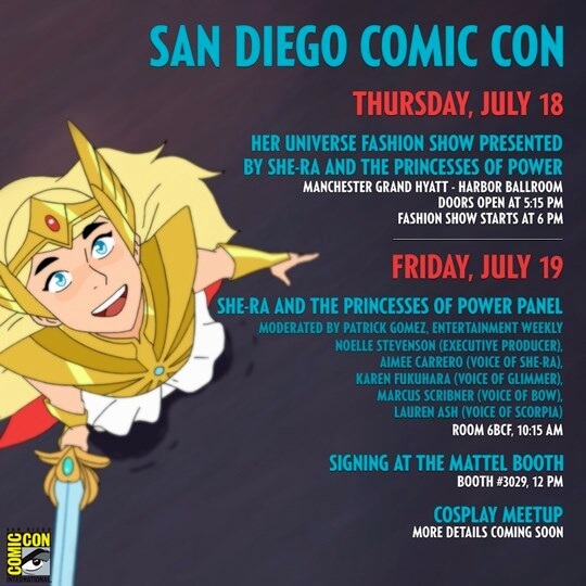 SDCC-Prsenz von She-Ra and the Princesses of Power