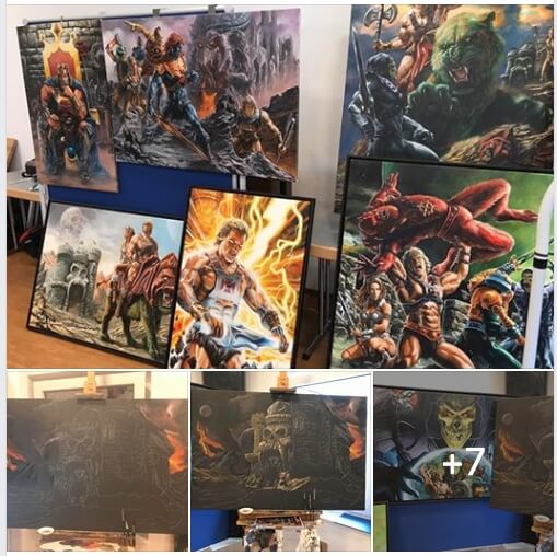 Ausstellung der Originale der MotU-Bilder von SiMo Sol