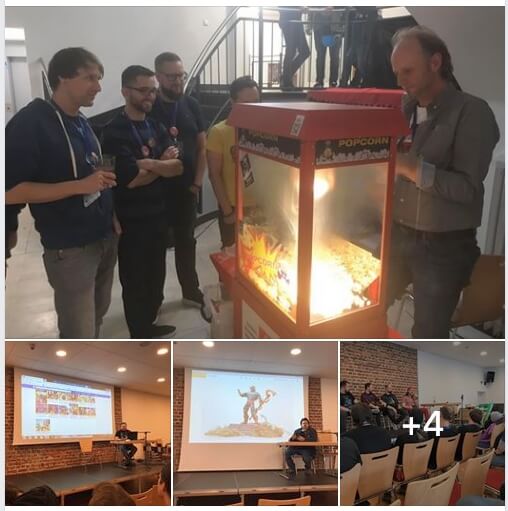 Popcorn-Maschine zum Dolphen, diverse Panels und der Kampfkunst-Workshop am Sonntagmorgen