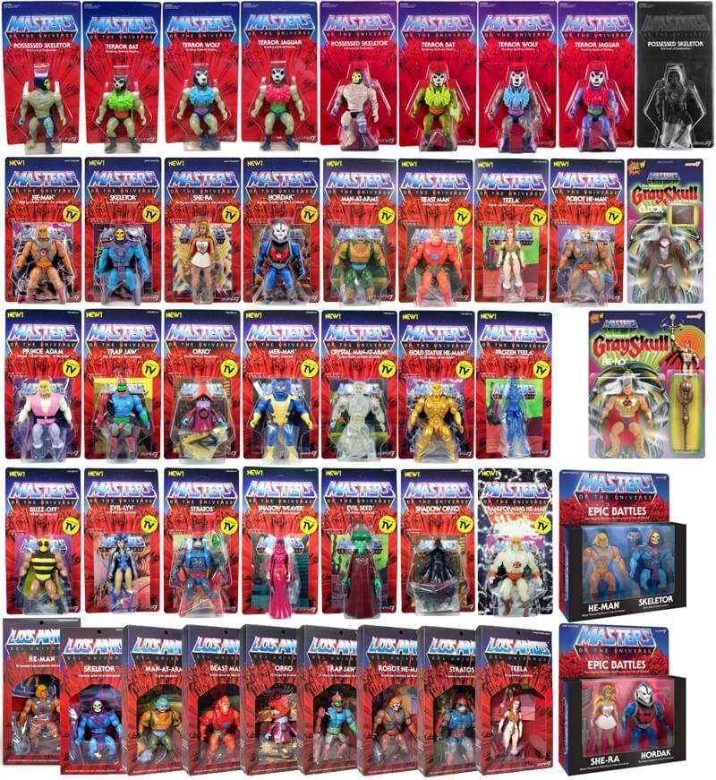 Super7 Figuren im Vintagelook