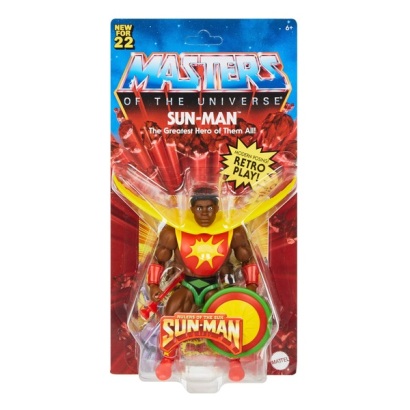 Sun-Man, "The Greatest Hero of Them All" mit eigener Blisterform und neuem Sticker