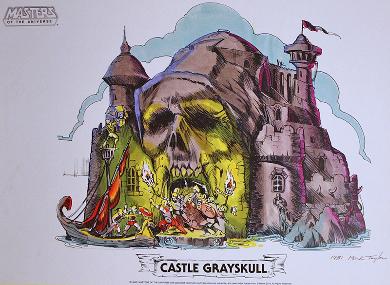 Frhes Castle Grayskull Konzept von Mark Taylor, 1981