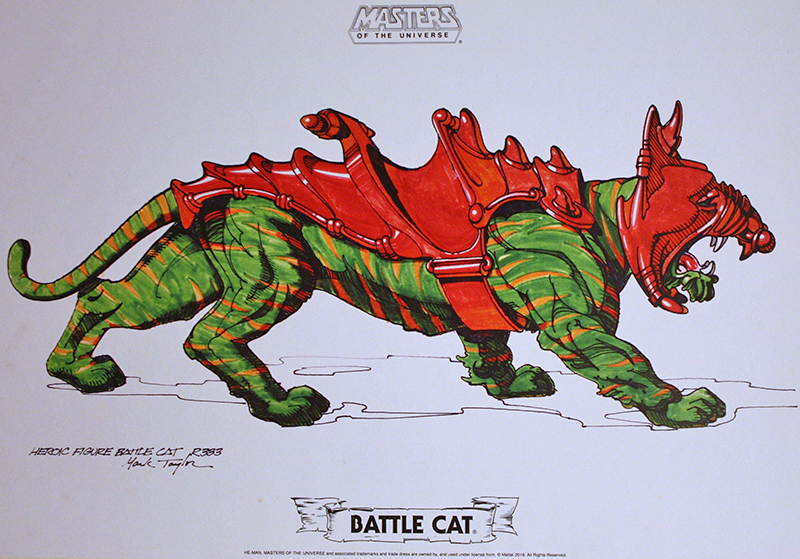 Battle Cat Konzept-Zeichnnung von Mark Taylor, 1981