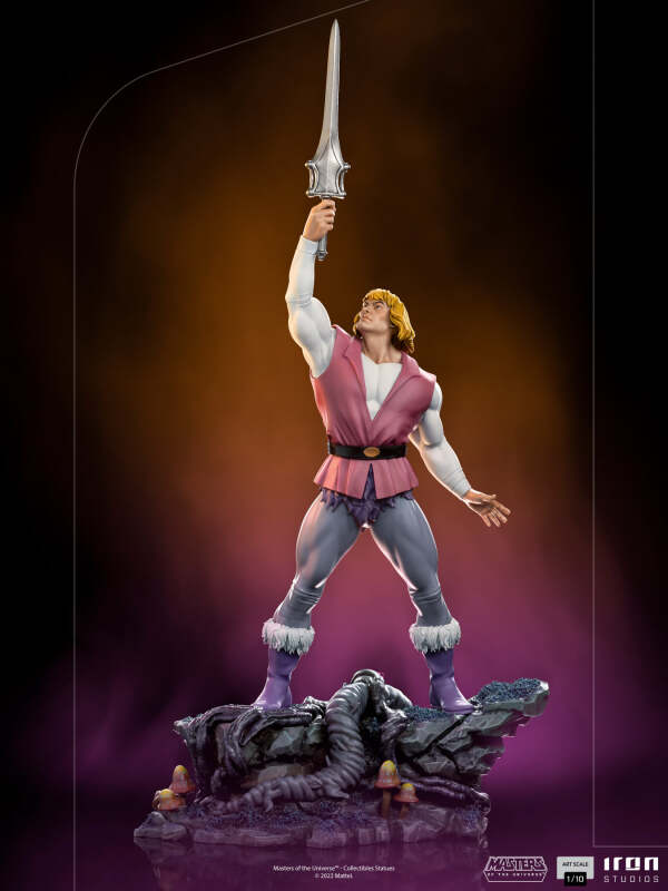 Werbebild der ersten 1:10 MotU Statue des brasilianischen Herstellers Iron Studios