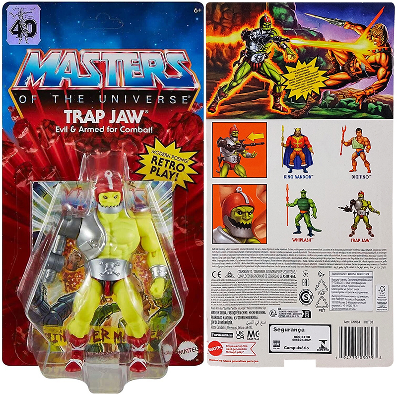 Maîtres de l'Univers Origins, figurine articulée de combat, Dentos, jouet pour collectionneurs et enfants dès 6 ans, GNN97