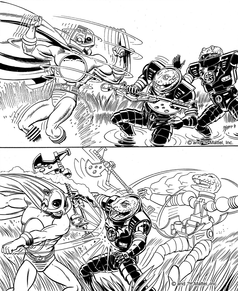 Original "Snake Trooper" Cardback-Arts (Bilder: PaHF & Danielle Gelehrter)