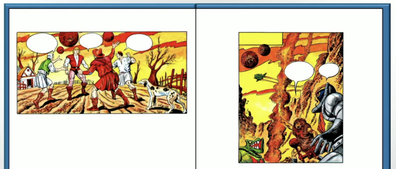 Ursprngliche Comic-Panels
