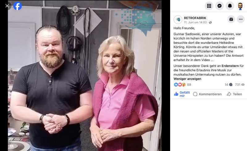 Autor Gunnar Sadlowski bei den Aufnahmen mit Heikedine Krting