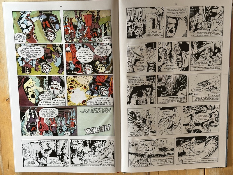 Beispiel f�r eine Doppelseite des Newspaper Comic Strips-Sammelbands