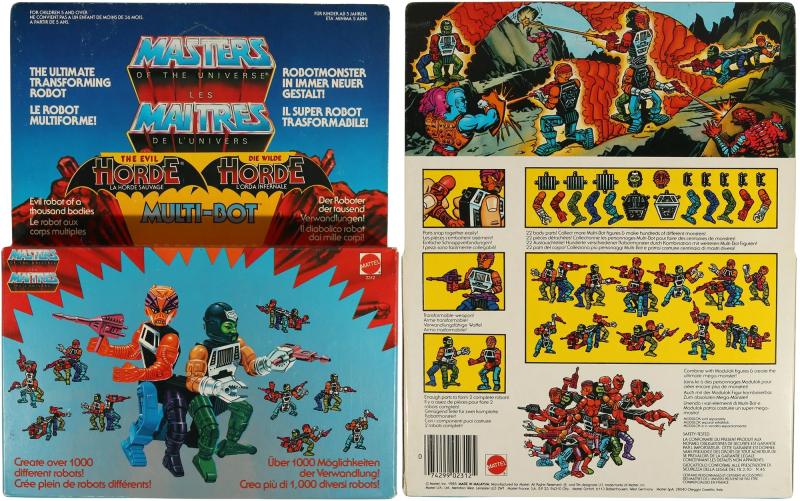 Vintage Multi-Bot-Verpackung